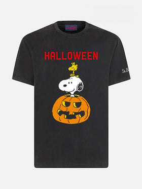 Herren-T-Shirt aus schwerer Baumwolle mit Halloween-Aufdruck | SNOOPY – PEANUTS™ SONDEREDITION