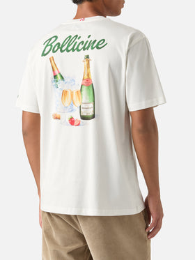 Off white Arnott cotton t-shirt with Bollicine print