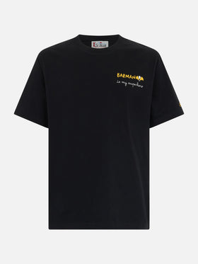 Man heavy cotton t-shirt Arnott with Barman embroidery - MC2 Saint Barth