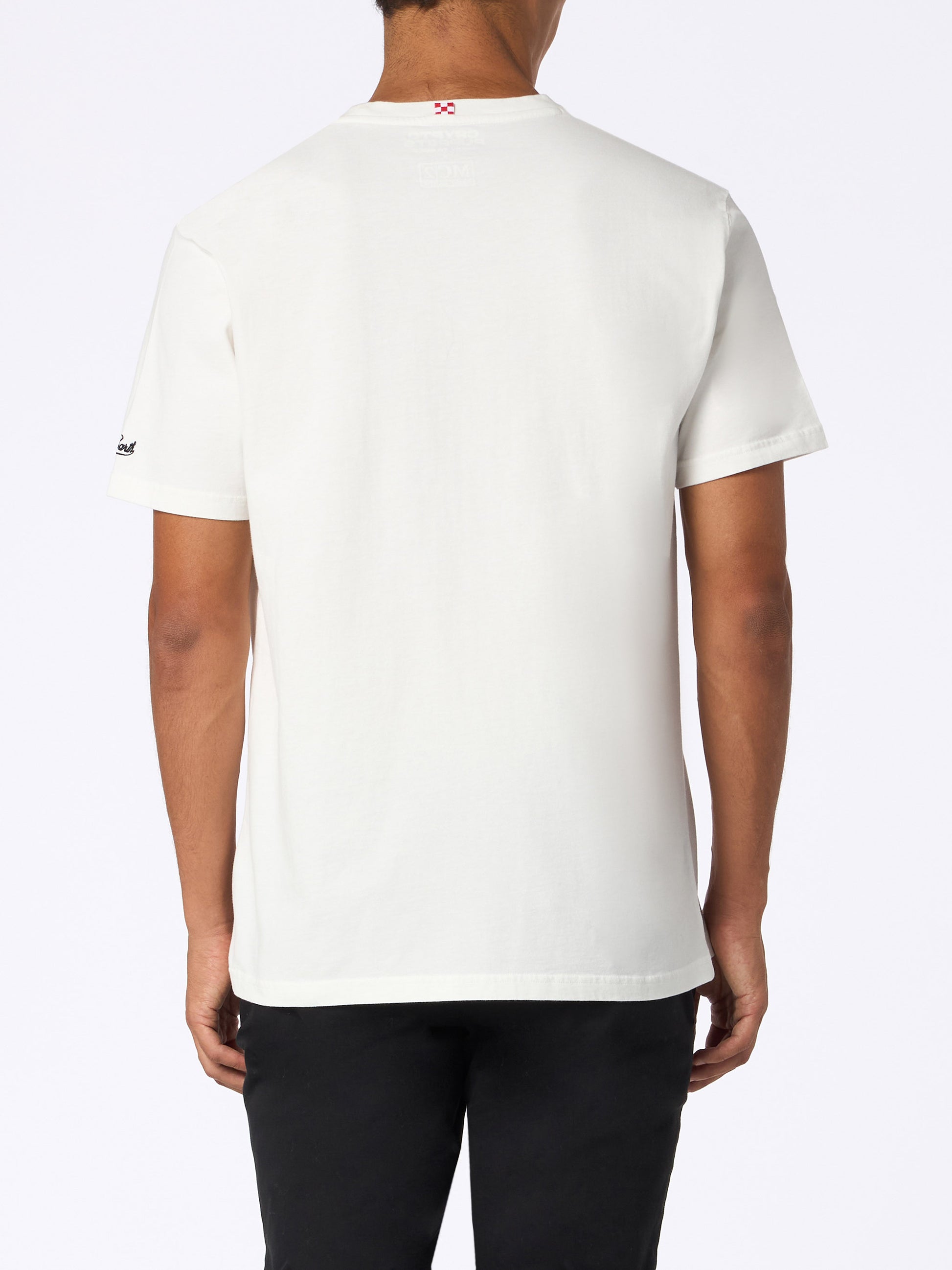 Man heavy cotton t-shirt Arnott with Crypto Starducks watch print | CRYPTO PUPPETS SPECIAL EDITION - MC2 Saint Barth