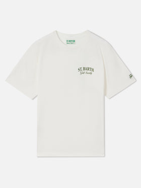 Camiseta Arnott en blanco con estampado St. Barth Golf Society 