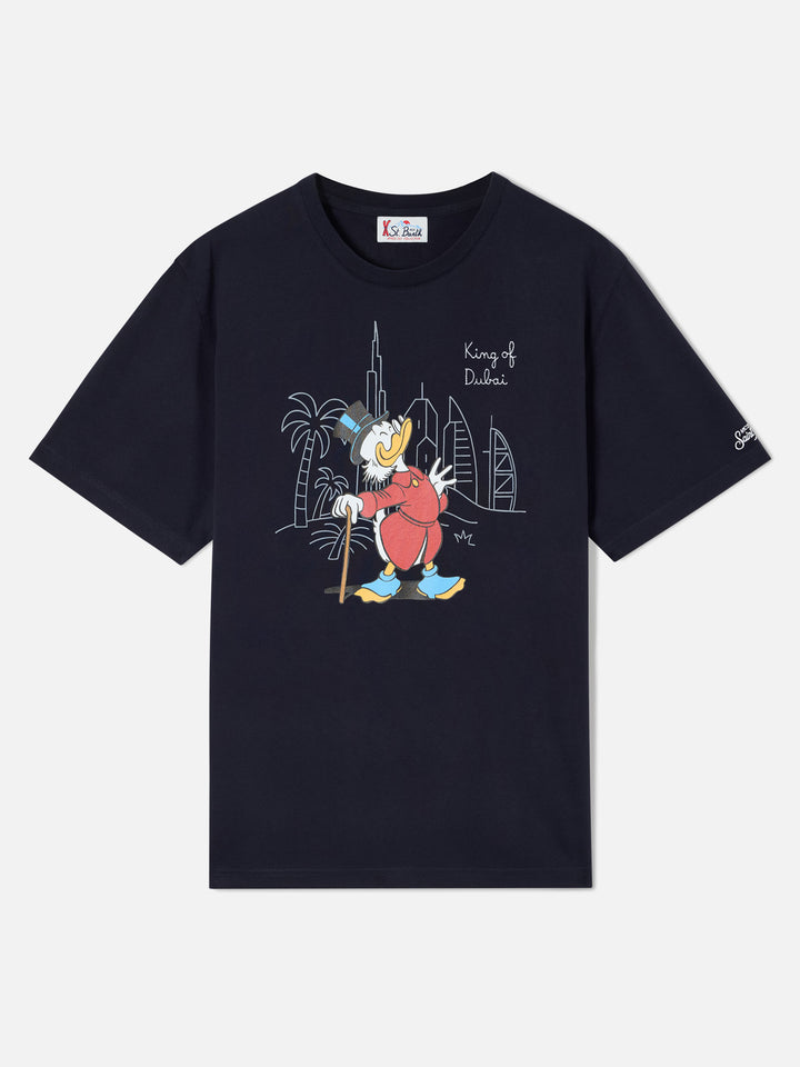 Navy blue Arnott T-Shirt aus Bio-Baumwolle mit King Of Dubai-Stickerei | Special edition 