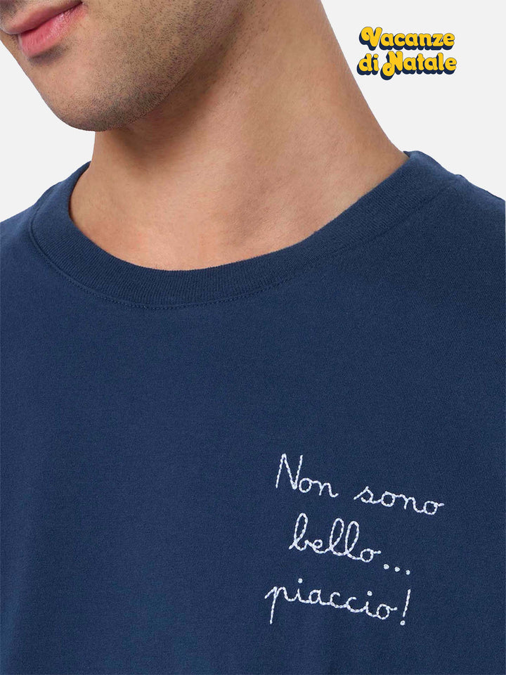 Man heavy cotton t-shirt Arnott with Non sono bello … piaccio! embroidery | VACANZE DI NATALE SPECIAL EDITION