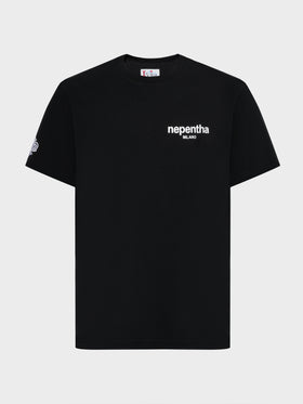 T-shirt Arnott in cotone nero con stampa Nephenta | NEPHENTA SPECIAL EDITION