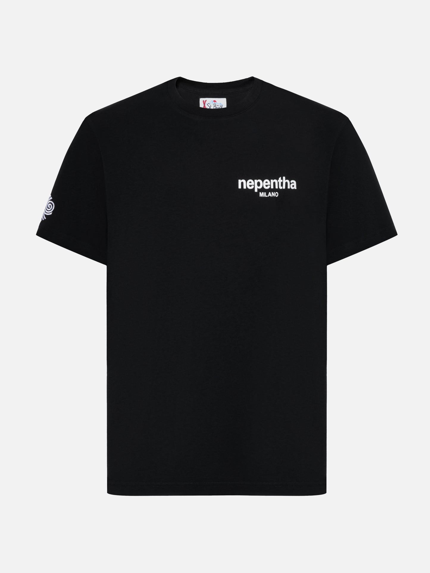 Arnott cotton T-shirt in black with Nephenta print | NEPHENTA SPECIAL EDITION