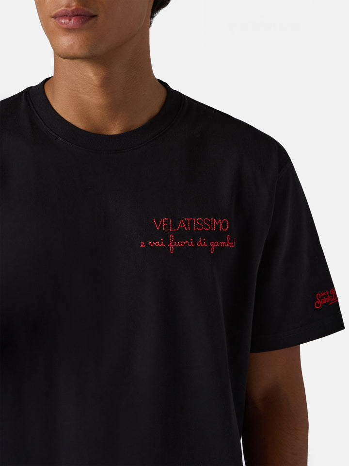 T-shirt in cotone invernale Arnott con ricamo VELATISSIMO... | YUPPIES EDIZIONE SPECIALE