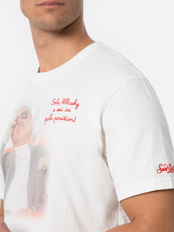 Man t-shirt Arnott with Sole, whisky...embroidery | VACANZE DI NATALE SPECIAL EDITION - MC2 Saint Barth