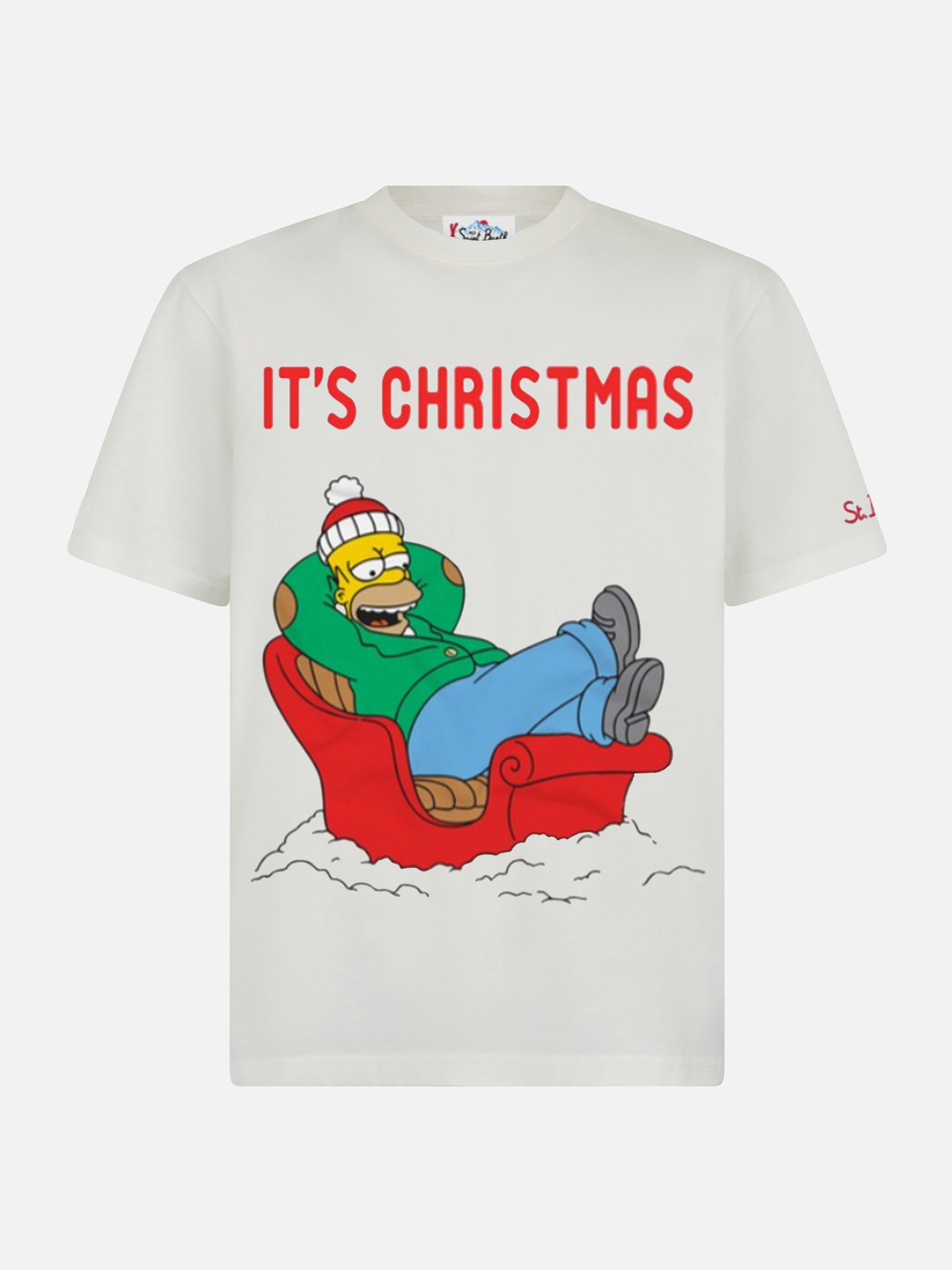 Winter cotton t-shirt Arnott with homer relax print | THE SIMPSON SPECIAL EDITION - MC2 Saint Barth