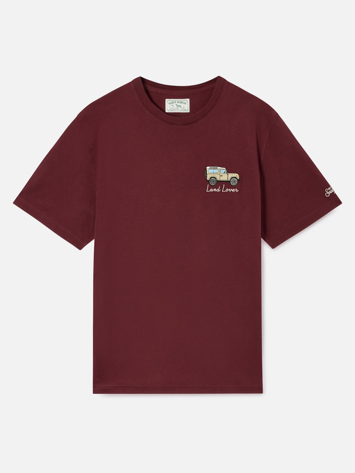 T-shirt Arnott Warm bordeaux con ricamo Land Lover