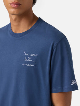 Winter-Baumwoll-T-Shirt Arnott Warm mit Non sono bello … piaccio! Stickerei | VACANZE DI NATALE SONDERAUSGABE