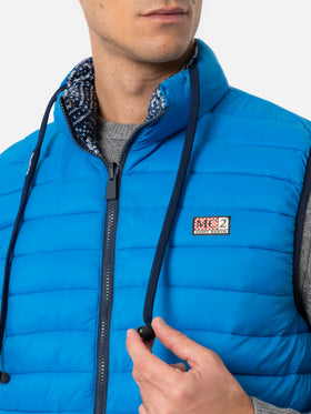 Man bluette padded vest Aspen - MC2 Saint Barth