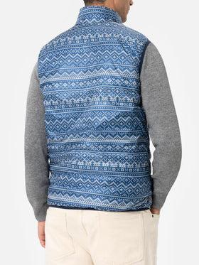 Man bluette padded vest Aspen - MC2 Saint Barth