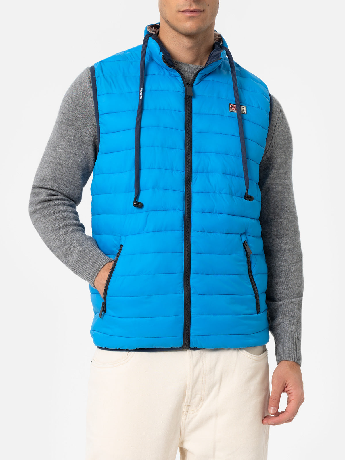 Man bluette padded vest Aspen - MC2 Saint Barth