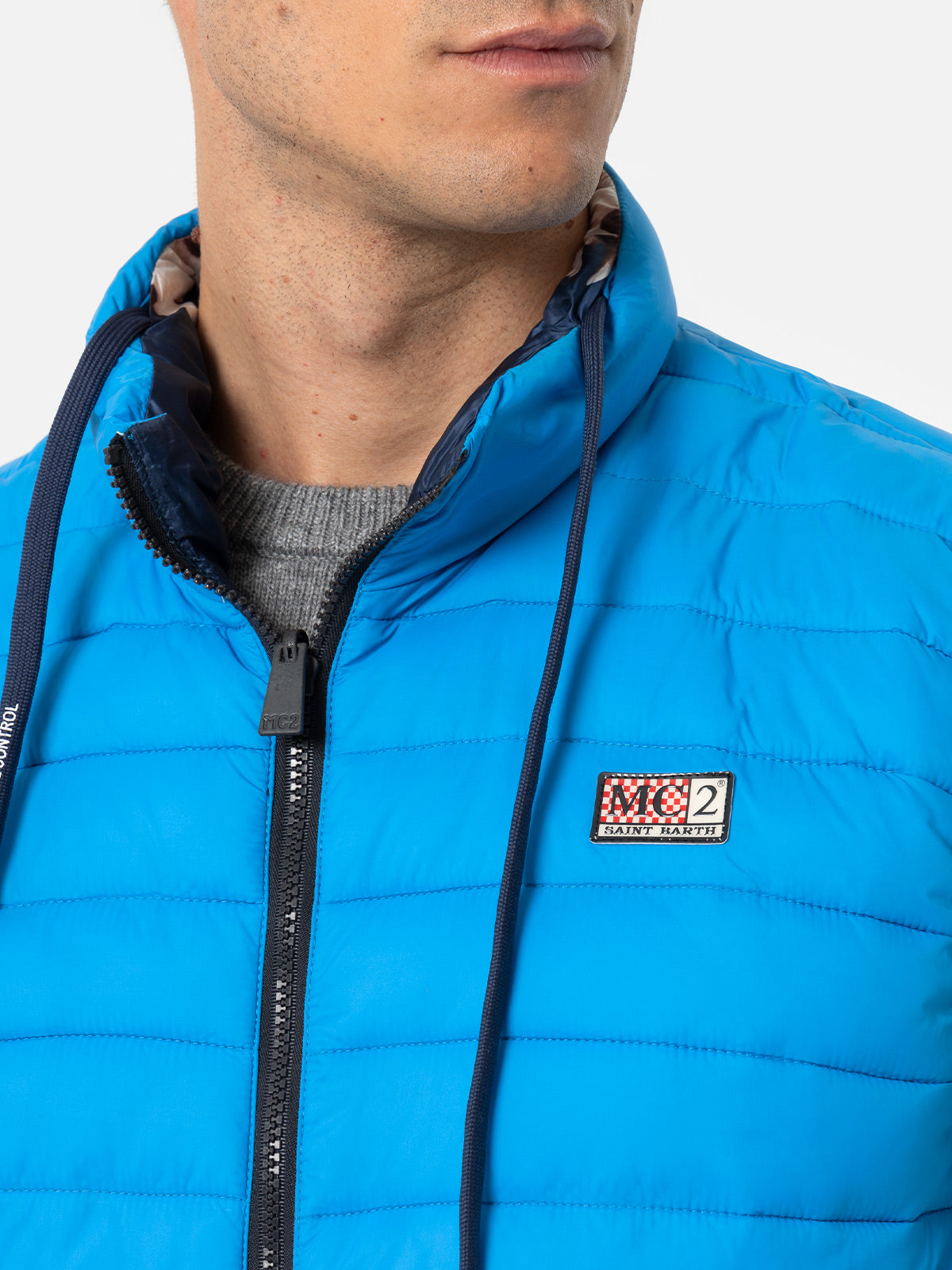 Man bluette padded vest Aspen - MC2 Saint Barth