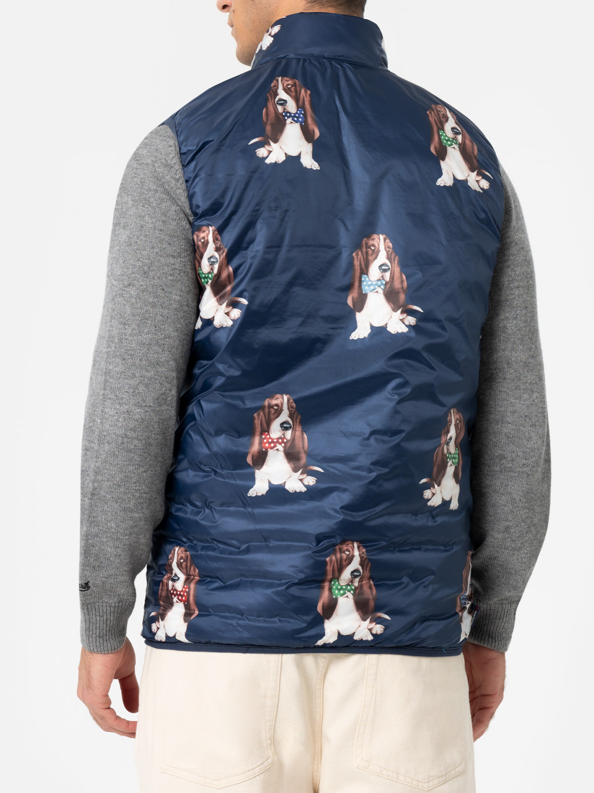 Man bluette padded vest Aspen - MC2 Saint Barth