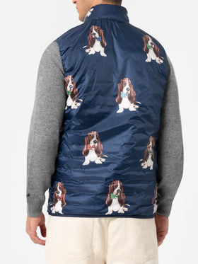 Man bluette padded vest Aspen - MC2 Saint Barth