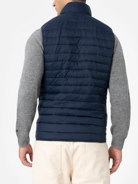 Man navy blue padded vest Aspen - MC2 Saint Barth