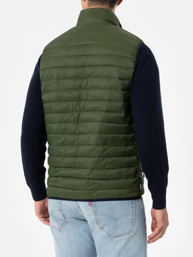 Man military green padded vest Aspen - MC2 Saint Barth