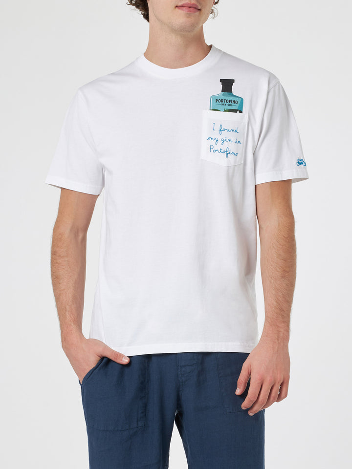 Baumwoll-T-Shirt Austin für Herren mit Stickerei und Portofino Gin-Aufdruck | PORTOFINO GIN SPECIAL EDITION