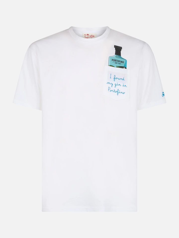 T-shirt Austin in cotone con ricamo Portofino Gin | Special Edition