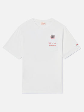 T-shirt Austin en coton avec broderie et imprimé montre 