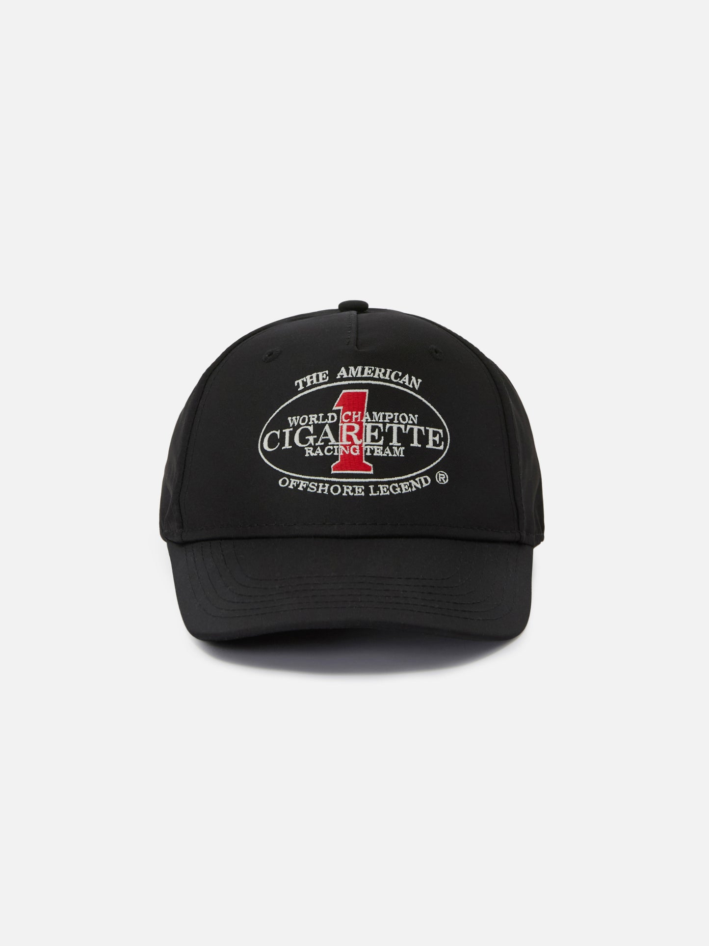 Schwarze Baseballkappe mit Schirm und Cigarette-Stickerei | CIGARETTE SPECIAL EDITION 