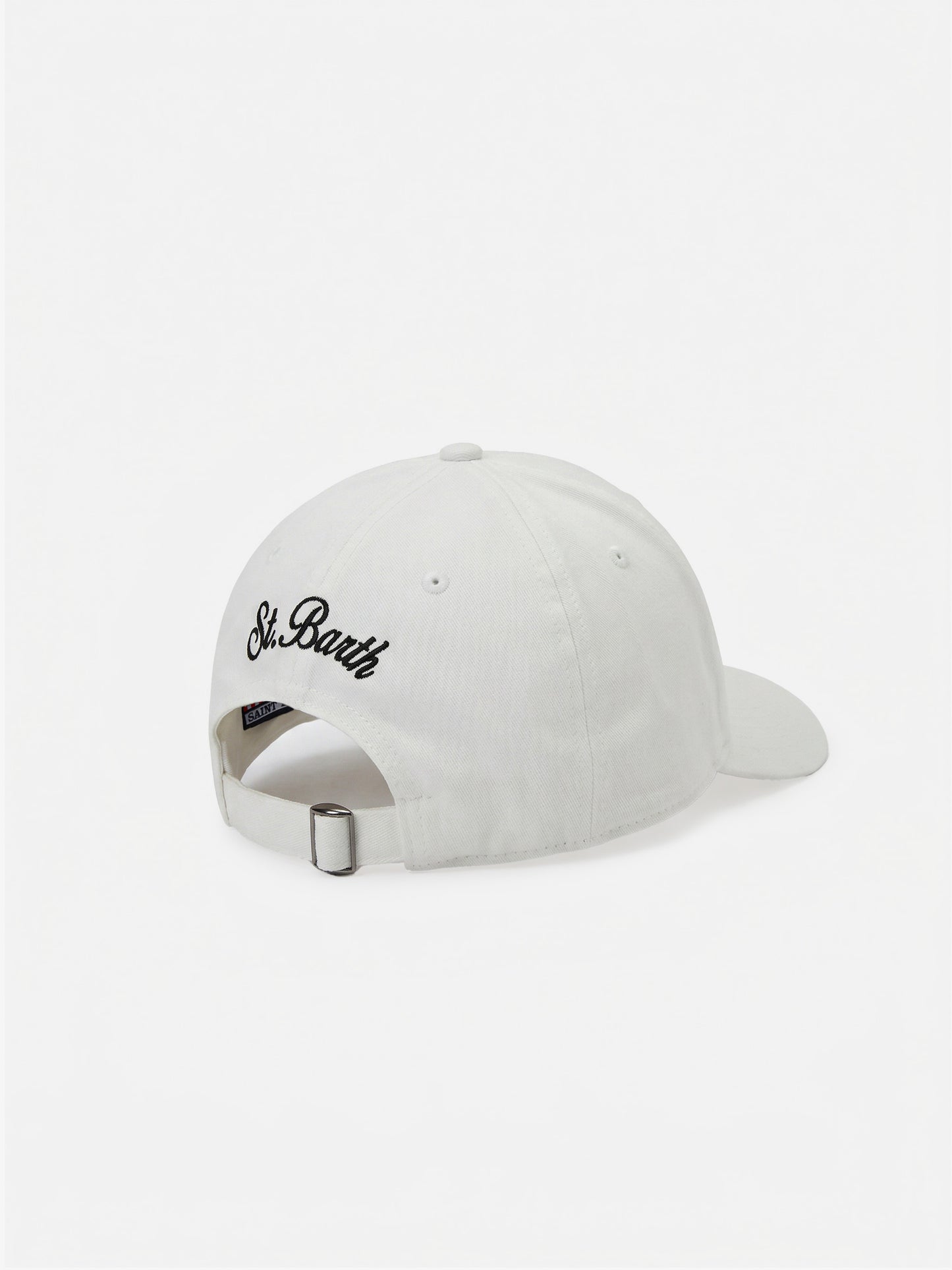 Baseball cap with visor in white with Cigarette embroidery | Special Edition