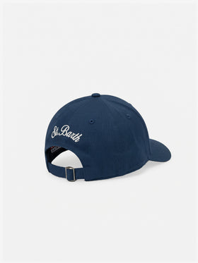 Baseball cap with visor in blue navy with Cigarette embroidery | Special Edition