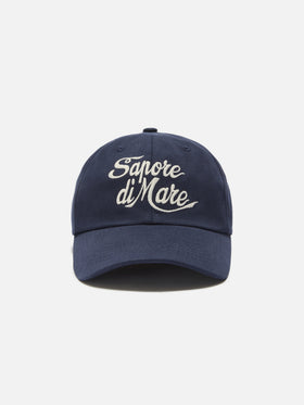 Cappellino Baseball con visiera in cotone blu e ricamo Sapore di Sale | Special Edition