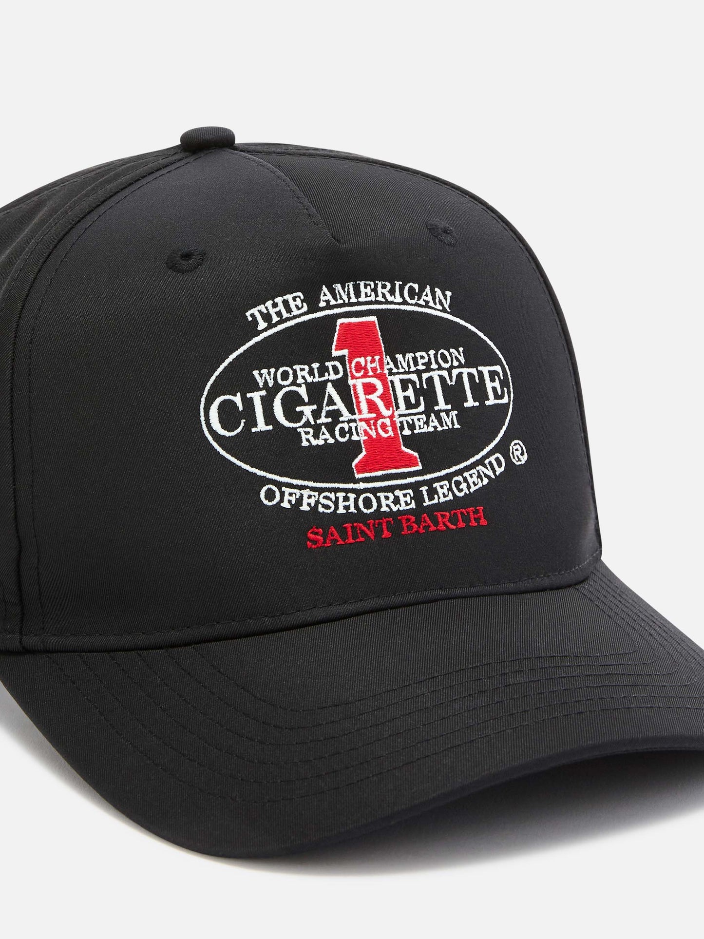 Gorra de béisbol con visera en negro con bordado Cigarette | CIGARETTE SPECIAL EDITION 