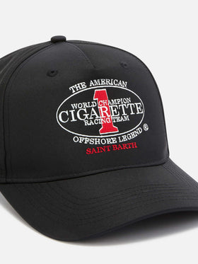 Gorra de béisbol con visera en negro con bordado Cigarette | CIGARETTE SPECIAL EDITION 