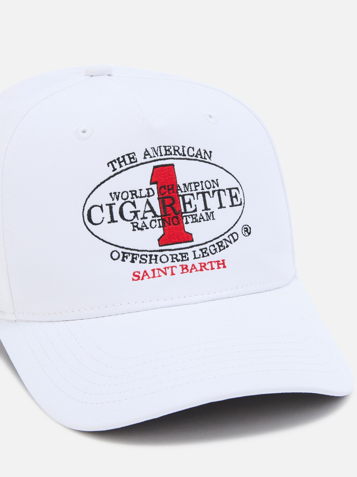 Gorra de béisbol con visera en blanco con bordado Cigarette | CIGARETTE SPECIAL EDITION 
