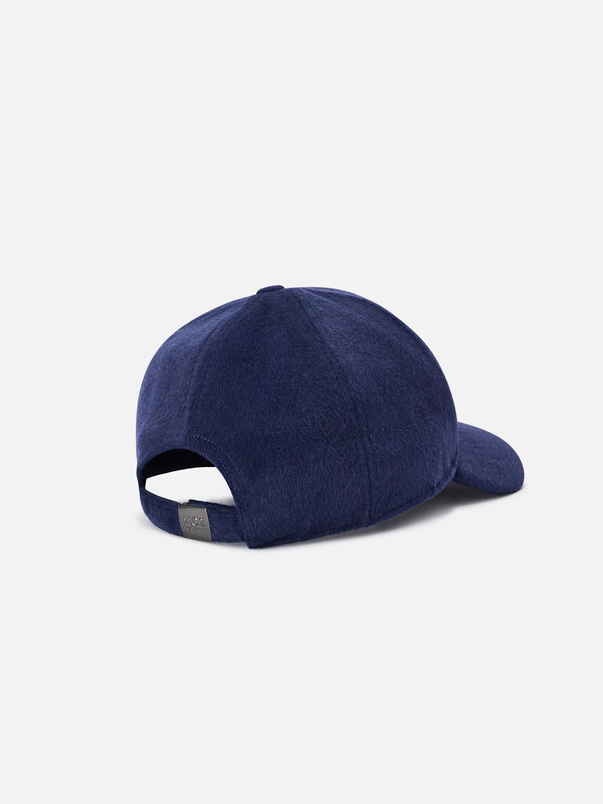 Marineblaue Filzkappe blue Baseball mit SB-Monogramm-Stickerei 