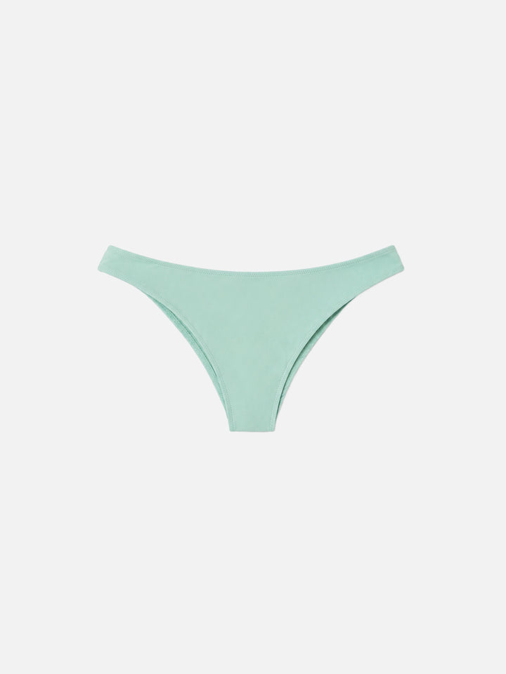 Elise sage green solid color swim briefs