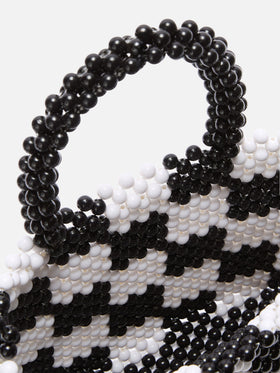 Borsa piccola con perline multicolor