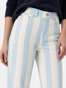 Belleville Denim-Hose mit hellblauen Streifen 