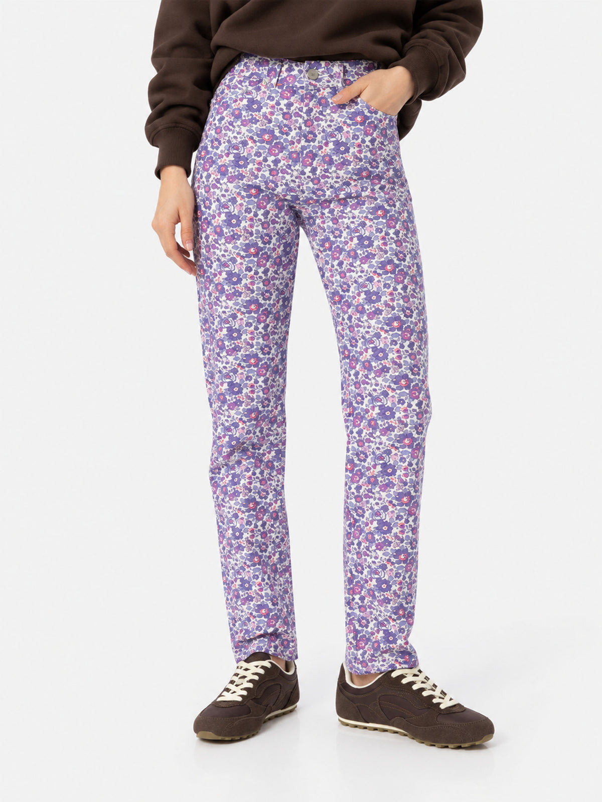 Belleville Betsy Denim-Jeans mit floralem Print | Special Edition 