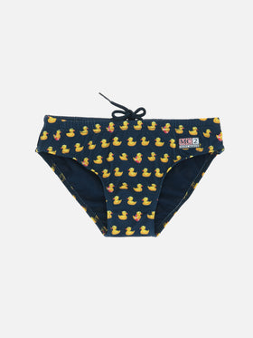 Boy swim briefs Billy with Ducky print - MC2 Saint Barth