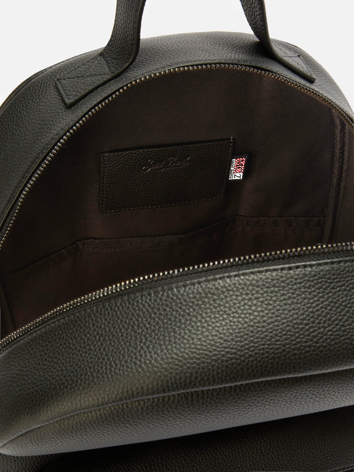 Rucksack aus schwarzem Leder