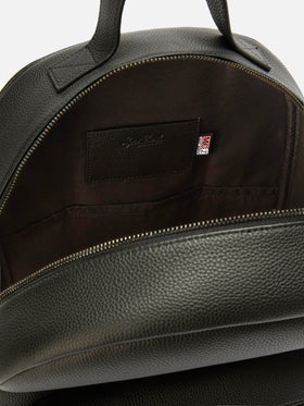 Rucksack aus schwarzem Leder