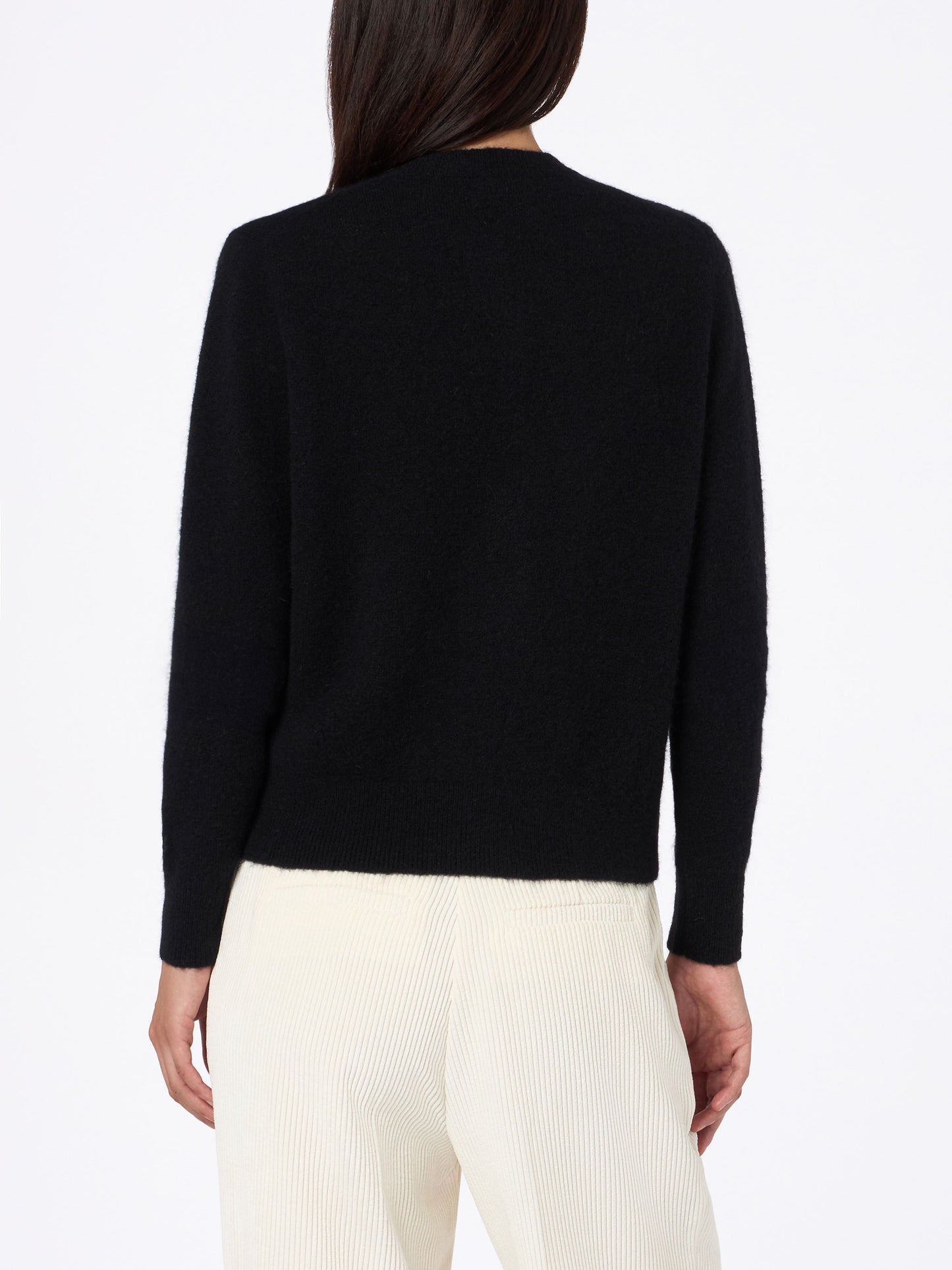 Woman black cardigan Bellamy with rhinestones - MC2 Saint Barth