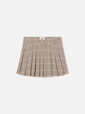 Minigonna Blay in flanella con motivo tartan