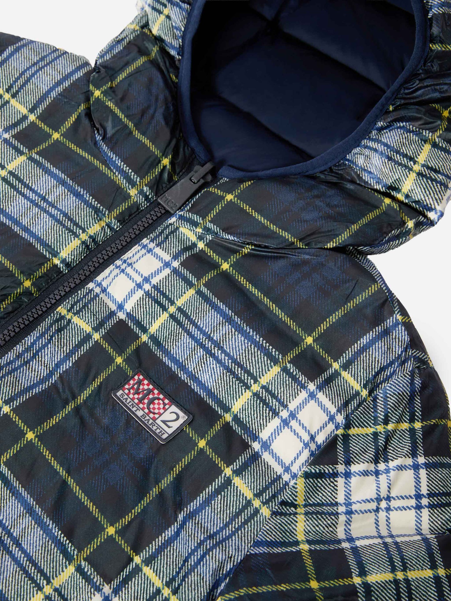 Piumino reversibile Bob Blue e tartan