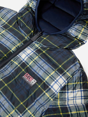 Piumino reversibile Bob Blue e tartan