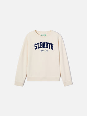 Cream Bobby sweatshirt with Sport Club embroidery