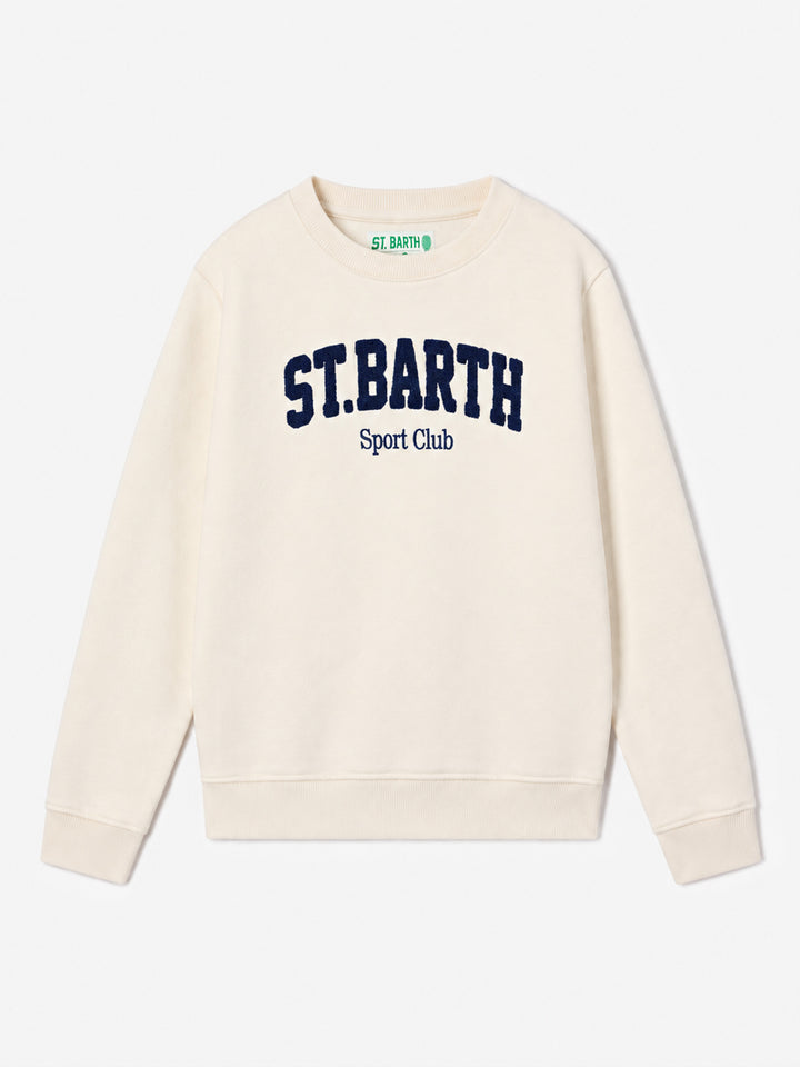 Sudadera Bobby color crema con bordado Sport Club 