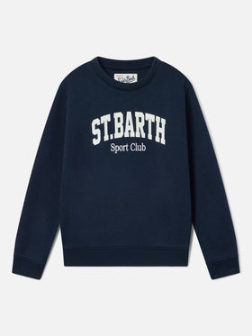 Navy blue Bobby sweatshirt with St. Barth Sport Club logo