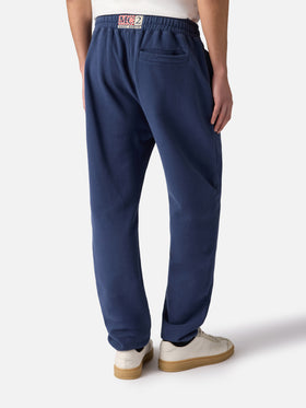 Pantaloni sportivi in cotone blu navy