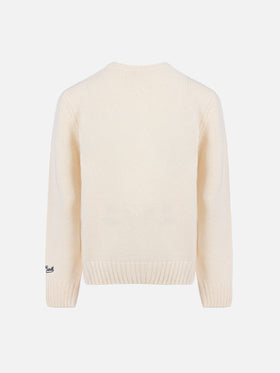 Boy sweater Bombardino with St. Moritz embroidery | ST. MORITZ TOP OF THE WORLD SPECIAL EDITION - MC2 Saint Barth