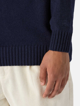 Blue Bombardino Light sweater with Après Ski jacquard